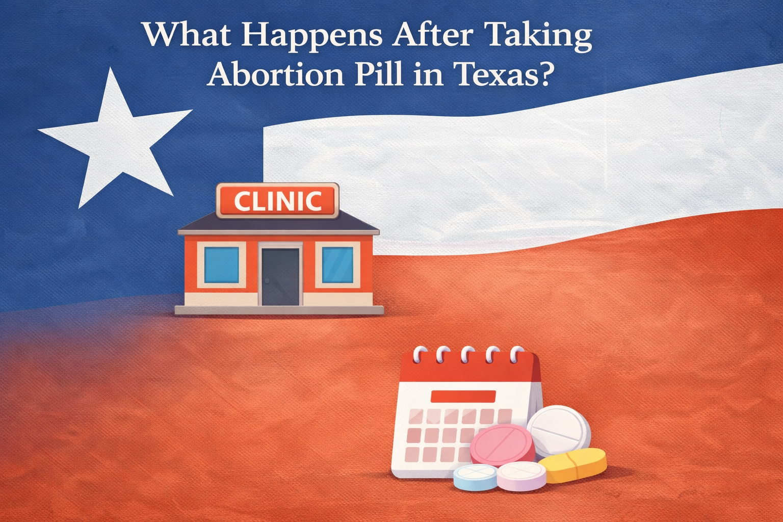 What happens after taking abortion pill in Texas?