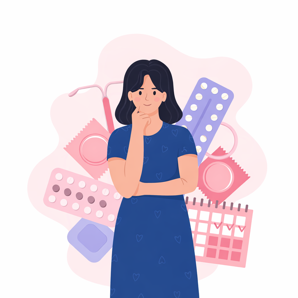 An informational graphic showing common after-effects of the abortion pill, including cramping, bleeding, nausea, fatigue, mild fever, and gradual recovery over time